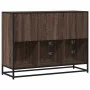 Aparador de madera de ingeniería marrón roble 100x35x76 cm by , Sideboards - Ref: Foro24-849033, Price: 111,70 €, Discount: %