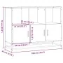 Aparador de madera de ingeniería marrón roble 100x35x76 cm by , Sideboards - Ref: Foro24-849033, Price: 111,70 €, Discount: %