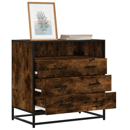 Cómoda de madera contrachapada roble ahumado 70x41x70 cm von , Schubladen - Ref: Foro24-849086, Preis: 116,21 €, Rabatt: %
