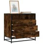Cómoda de madera contrachapada roble ahumado 70x41x70 cm von , Schubladen - Ref: Foro24-849086, Preis: 116,21 €, Rabatt: %