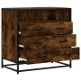 Cómoda de madera contrachapada roble ahumado 70x41x70 cm von , Schubladen - Ref: Foro24-849086, Preis: 116,21 €, Rabatt: %