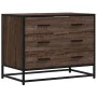 Cómoda de madera contrachapada roble marrón 70x41x56 cm von , Schubladen - Ref: Foro24-849078, Preis: 91,52 €, Rabatt: %