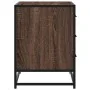 Cómoda de madera contrachapada roble marrón 70x41x56 cm von , Schubladen - Ref: Foro24-849078, Preis: 91,52 €, Rabatt: %