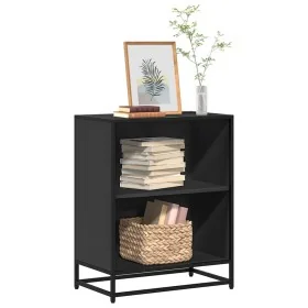 Estantería librería madera ingeniería negra 60x35x76 cm by , Bookcases and shelves - Ref: Foro24-849099, Price: 73,65 €, Disc...