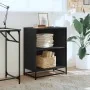 Estantería librería madera ingeniería negra 60x35x76 cm de , Librerías y estanterías - Ref: Foro24-849099, Precio: 64,29 €, D...