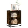 Estantería madera ingeniería color roble ahumado 60x35x76 cm by , Bookcases and shelves - Ref: Foro24-849101, Price: 62,41 €,...