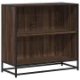 Estantería madera ingeniería color roble ahumado 60x35x76 cm by , Bookcases and shelves - Ref: Foro24-849101, Price: 62,41 €,...