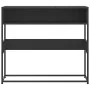 Mesa consola de madera contrachapada negro 90x35x80 cm de , Mesas auxiliares - Ref: Foro24-849169, Precio: 63,46 €, Descuento: %