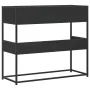 Mesa consola de madera contrachapada negro 90x35x80 cm de , Mesas auxiliares - Ref: Foro24-849169, Precio: 63,46 €, Descuento: %