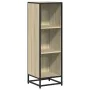 Armario de libros contrachapada color roble 33,5x33x107,5 cm de , Librerías y estanterías - Ref: Foro24-849155, Precio: 65,82...