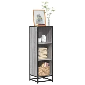 Estantería madera de ingeniería gris Sonoma 33,5x33x107,5 cm by , Bookcases and shelves - Ref: Foro24-849157, Price: 75,41 €,...
