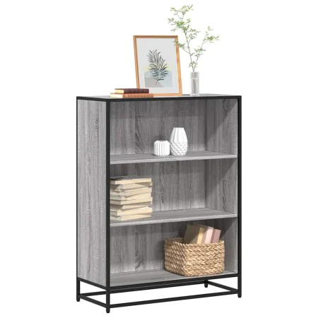Estantería madera ingeniería gris sonoma 80,5x35x107,5 cm by , Bookcases and shelves - Ref: Foro24-849122, Price: 94,05 €, Di...