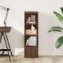Estantería de madera de ingeniería marrón roble 31x24x102 cm de , Librerías y estanterías - Ref: Foro24-860343, Precio: 52,67...