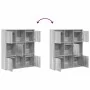Estantería de madera de ingeniería gris sonoma 89x24x101,5 cm by , Bookcases and shelves - Ref: Foro24-860405, Price: 94,79 €...