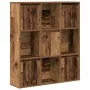 Estantería madera de ingeniería color envejecido 89x24x101,5 cm by , Bookcases and shelves - Ref: Foro24-860407, Price: 101,9...