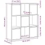 Estantería madera de ingeniería color envejecido 89x24x101,5 cm by , Bookcases and shelves - Ref: Foro24-860407, Price: 101,9...