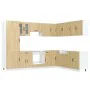 Mueble cocina Kalmar roble sonoma 14 pzas madera contrachapada by , Kitchen cabinets - Ref: Foro24-3314974, Price: 960,62 €, ...
