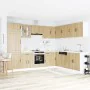Mueble cocina Kalmar roble sonoma 14 pzas madera contrachapada by , Kitchen cabinets - Ref: Foro24-3314974, Price: 960,62 €, ...