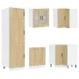 Mueble cocina Kalmar roble sonoma 14 pzas madera contrachapada by , Kitchen cabinets - Ref: Foro24-3314974, Price: 960,62 €, ...