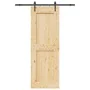 Puerta corredera con herrajes madera maciza de pino 80x210 cm by , Doors - Ref: Foro24-3332737, Price: 200,40 €, Discount: %