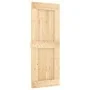 Puerta corredera con herrajes madera maciza de pino 80x210 cm by , Doors - Ref: Foro24-3332737, Price: 200,40 €, Discount: %