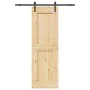Puerta corredera con herrajes madera maciza de pino 70x210 cm by , Doors - Ref: Foro24-3332700, Price: 171,82 €, Discount: %