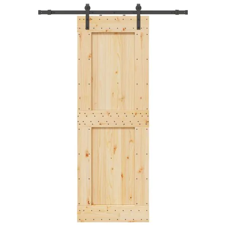 Puerta corredera con herrajes madera maciza de pino 85x210 cm von , Türen - Ref: Foro24-3332702, Preis: 197,00 €, Rabatt: %