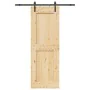 Puerta corredera con herrajes madera maciza de pino 85x210 cm von , Türen - Ref: Foro24-3332702, Preis: 197,00 €, Rabatt: %