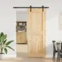 Puerta corredera con herrajes madera maciza de pino 85x210 cm von , Türen - Ref: Foro24-3332702, Preis: 197,00 €, Rabatt: %