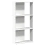 Librería 3 niveles madera ingeniería blanco 60x30x120 cm de , Librerías y estanterías - Ref: Foro24-860265, Precio: 57,43 €, ...