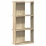 Librería 3 estantes madera ingeniería roble sonoma 60x30x120 cm by , Bookcases and shelves - Ref: Foro24-860267, Price: 59,08...