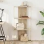 Librería 3 estantes madera ingeniería roble sonoma 60x30x120 cm by , Bookcases and shelves - Ref: Foro24-860267, Price: 59,08...