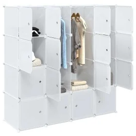 Organizador de cubos almacenamiento 16 cubos varillas colgar PP von , Aufbewahrung von Kleidung und Schränken - Ref: Foro24-4...