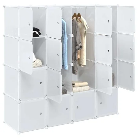 Organizador de cubos almacenamiento 16 cubos varillas colgar PP by , Clothing and closet storage - Ref: Foro24-4019585, Price...