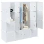 Organizador de cubos almacenamiento 16 cubos varillas colgar PP by , Clothing and closet storage - Ref: Foro24-4019585, Price...