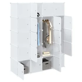 Organizador de cubos almacenamiento 20 cubos varillas colgar PP by , Clothing and closet storage - Ref: Foro24-4019587, Price...