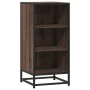 Aparador madera ingeniería y metal marrón roble 35,5x35x76 cm by , Sideboards - Ref: Foro24-848953, Price: 54,63 €, Discount: %