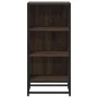 Aparador madera ingeniería y metal marrón roble 35,5x35x76 cm by , Sideboards - Ref: Foro24-848953, Price: 54,63 €, Discount: %