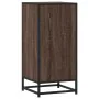 Aparador madera ingeniería y metal marrón roble 35,5x35x76 cm by , Sideboards - Ref: Foro24-848953, Price: 54,63 €, Discount: %