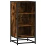 Aparador madera ingeniería y metal roble ahumado 35,5x35x76 cm von , Sideboards - Ref: Foro24-848951, Preis: 51,44 €, Rabatt: %