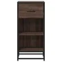 Aparador madera ingeniería y metal marrón roble 35,5x35x76 cm de , Aparadores - Ref: Foro24-848958, Precio: 59,40 €, Descuent...