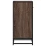 Aparador madera ingeniería y metal marrón roble 35,5x35x76 cm de , Aparadores - Ref: Foro24-848958, Precio: 59,40 €, Descuent...