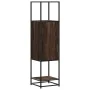 Aparador alto madera ingeniería marrón roble 35,5x35x139cm by , Sideboards - Ref: Foro24-849038, Price: 86,58 €, Discount: %