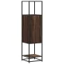Aparador alto madera ingeniería marrón roble 35,5x35x139cm by , Sideboards - Ref: Foro24-849038, Price: 86,58 €, Discount: %