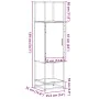 Aparador alto madera ingeniería marrón roble 35,5x35x139cm by , Sideboards - Ref: Foro24-849038, Price: 86,58 €, Discount: %