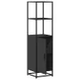 Aparador alto madera de ingeniería y metal 35,5x35x139 cm de , Aparadores - Ref: Foro24-849044, Precio: 82,00 €, Descuento: %