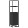 Aparador alto madera de ingeniería y metal 35,5x35x139 cm de , Aparadores - Ref: Foro24-849044, Precio: 82,00 €, Descuento: %