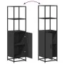 Aparador alto madera de ingeniería y metal 35,5x35x139 cm de , Aparadores - Ref: Foro24-849044, Precio: 82,00 €, Descuento: %