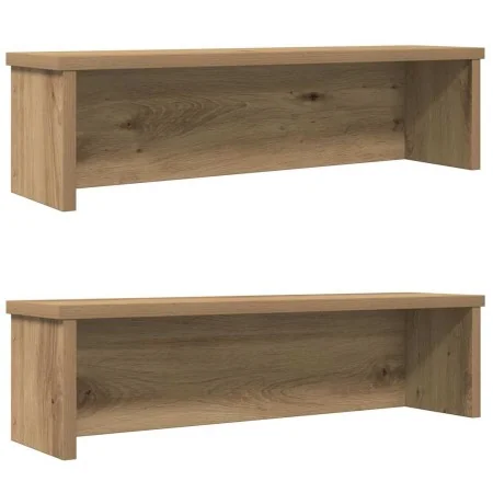 Estantes de cocina apilables 2 uds roble artesanal 50x15x16 cm von , Behälter für Küchenutensilien - Ref: Foro24-860498, Prei...