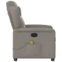 Sillón de masaje reclinable de tela gris taupé de , Sillones - Ref: Foro24-4015593, Precio: 203,84 €, Descuento: %